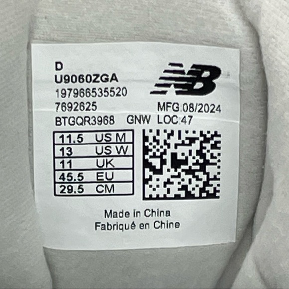 NEW New Balance 9060 Reflection Quarry Blue Men's Size 11.5 U9060ZGA - Picture 8 of 9